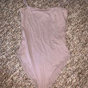 Forever 21 gray-purple bodysuit size S
